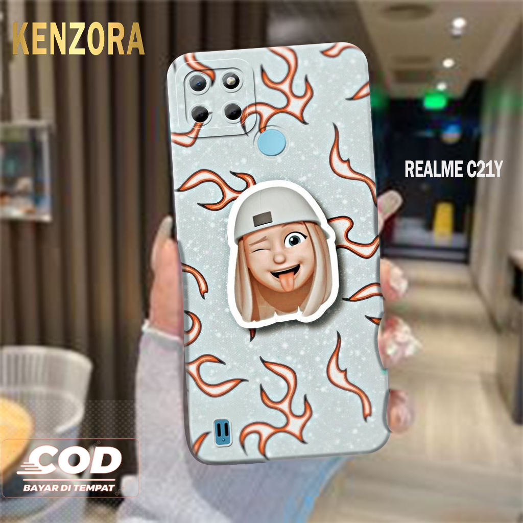 Case REALME C21Y Fashion Case Kenzora Case Kartun Cute Hardcase Softcase Kesing REALME C21Y Cover Si