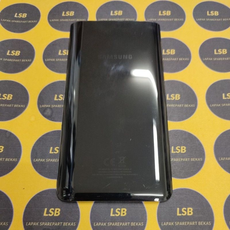 BACKGLASS SAMSUNG A80 A80 A805F BLACK ORIGINAL BEKAS