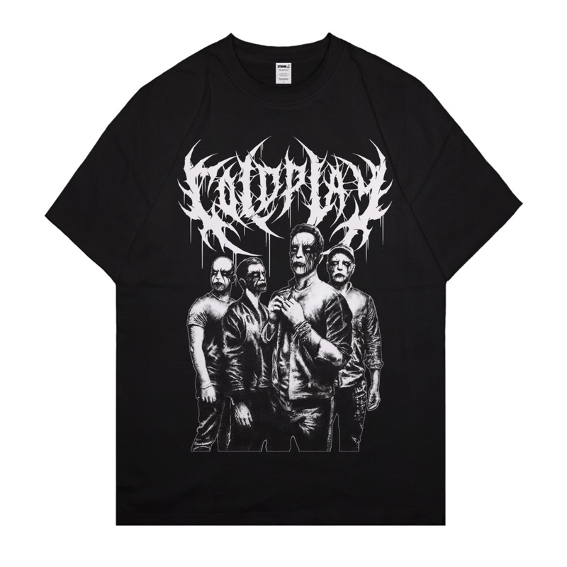 Xtrememerch Official Merchandise Coldplay Black Metal