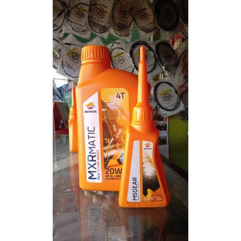 Oli Repsol MXR Matic 20W-40 + Oli gardan