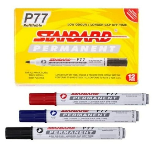 

Spidol Permanent Standard P77 Permanen Marker Per Pack Isi 12 Pcs