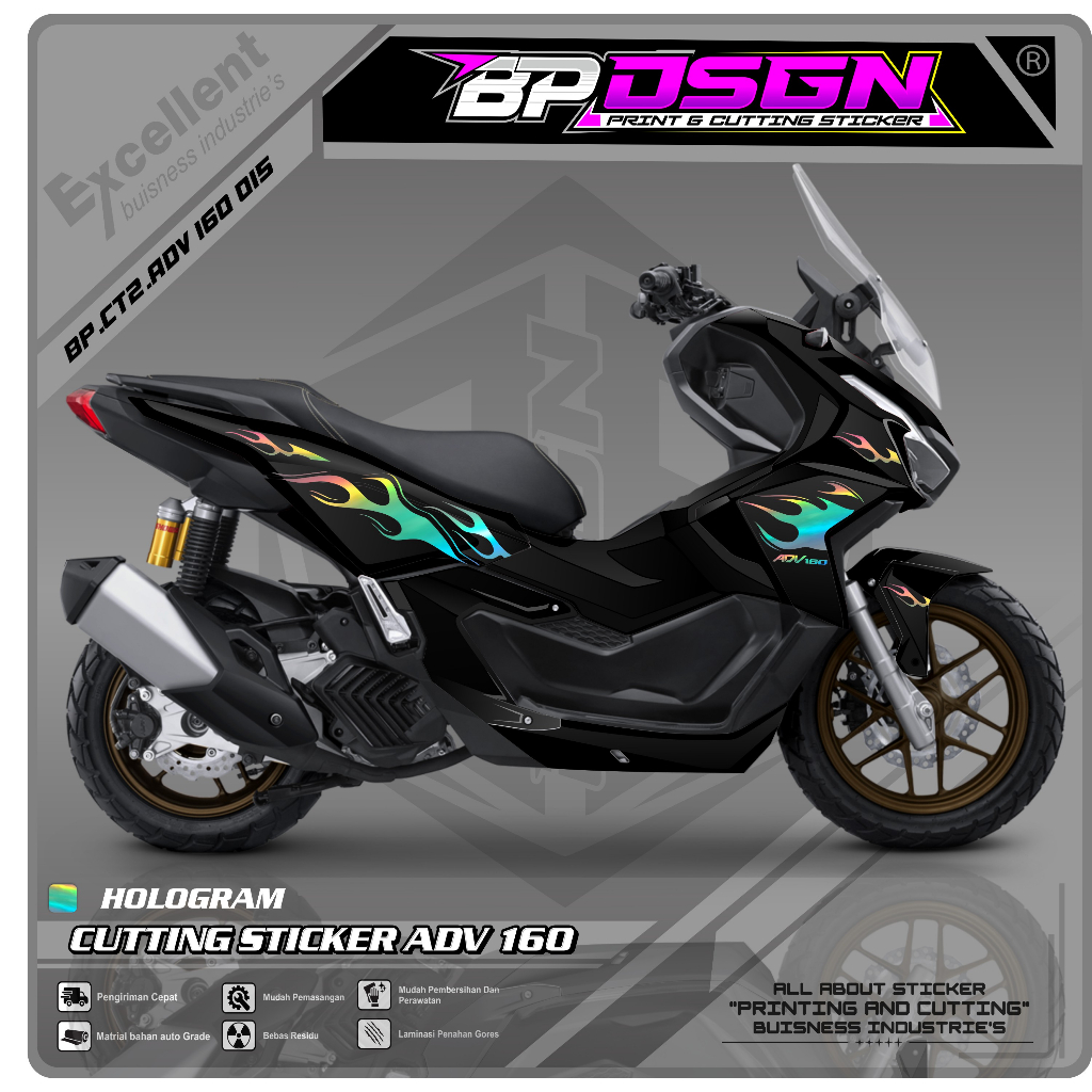 CUTTING STICKER ADV 160 - STICKER CUTTING ADV 160 - CUTTING ADV 160 MOTIF HOT WHEELS 15