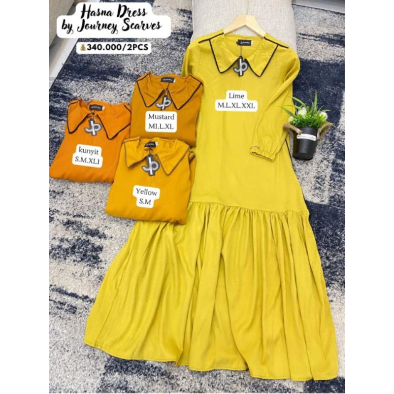 Hasna dress / gamis journey/ gamis promo/ jpurneygamis