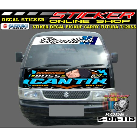 stiker decal cary futura kabin depan/decal futura tss kabin depan
