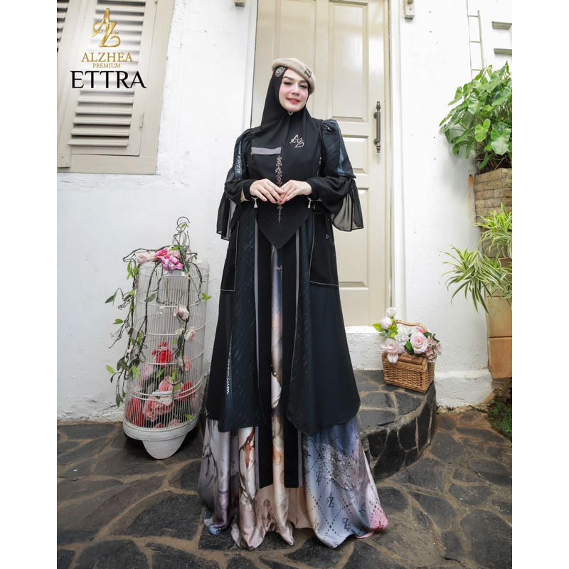 ETTRA SERIES BY ALZHEA PREMIUM / GAMIS SET OUTER PESTA / GAMIS MEWAH ALZHEA / GAMIS SET SYARI / GAMI