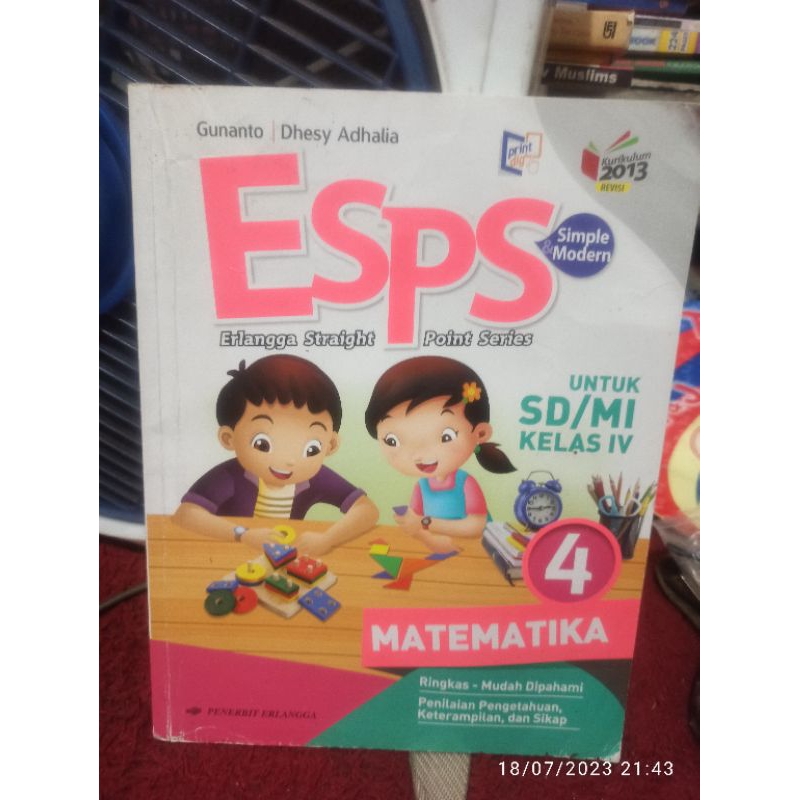 buku Esps matematika SD kelas 4 Erlangga