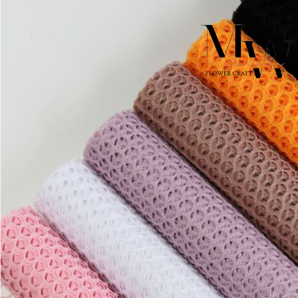 

bahan florist jaring mini bulat korea pembungkus bunga bahan bucket bunga