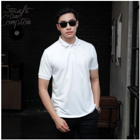 Libra Baju Kaos Polo Shirt Pria Putih Dewasa Baju Kaos Kerah Pria Dewasa Baju Kaos Krah Pria Dewasa 