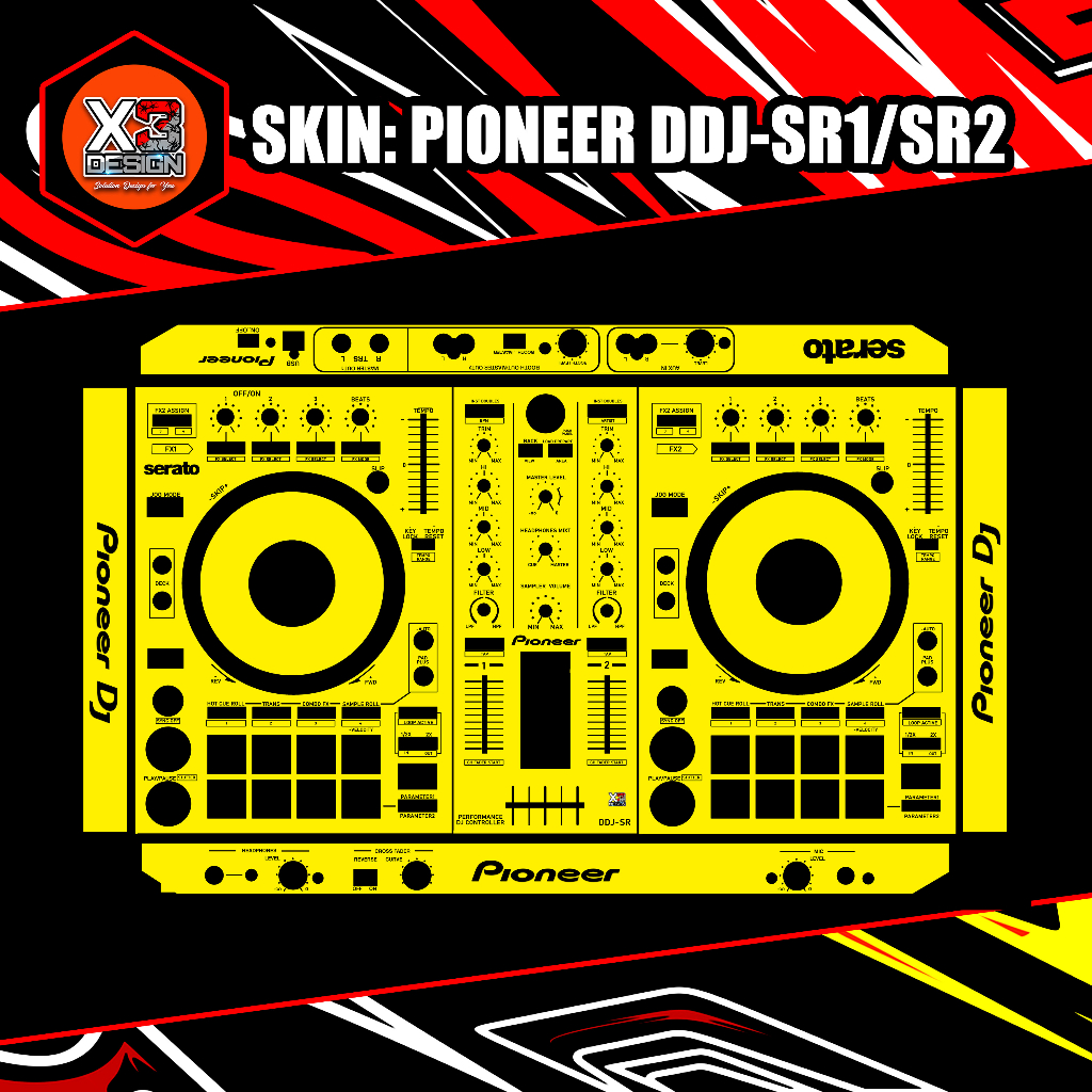 SKINZ PIONEER DDJ-SR1/SR RB1,RB2 ALL VARIAN COLOUR & CUSTOM