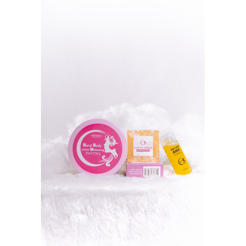 PAKET PEMUTIH HBW SUPER DOSTING ISI 3 / HB PEMUTIH AMPUH / LOT