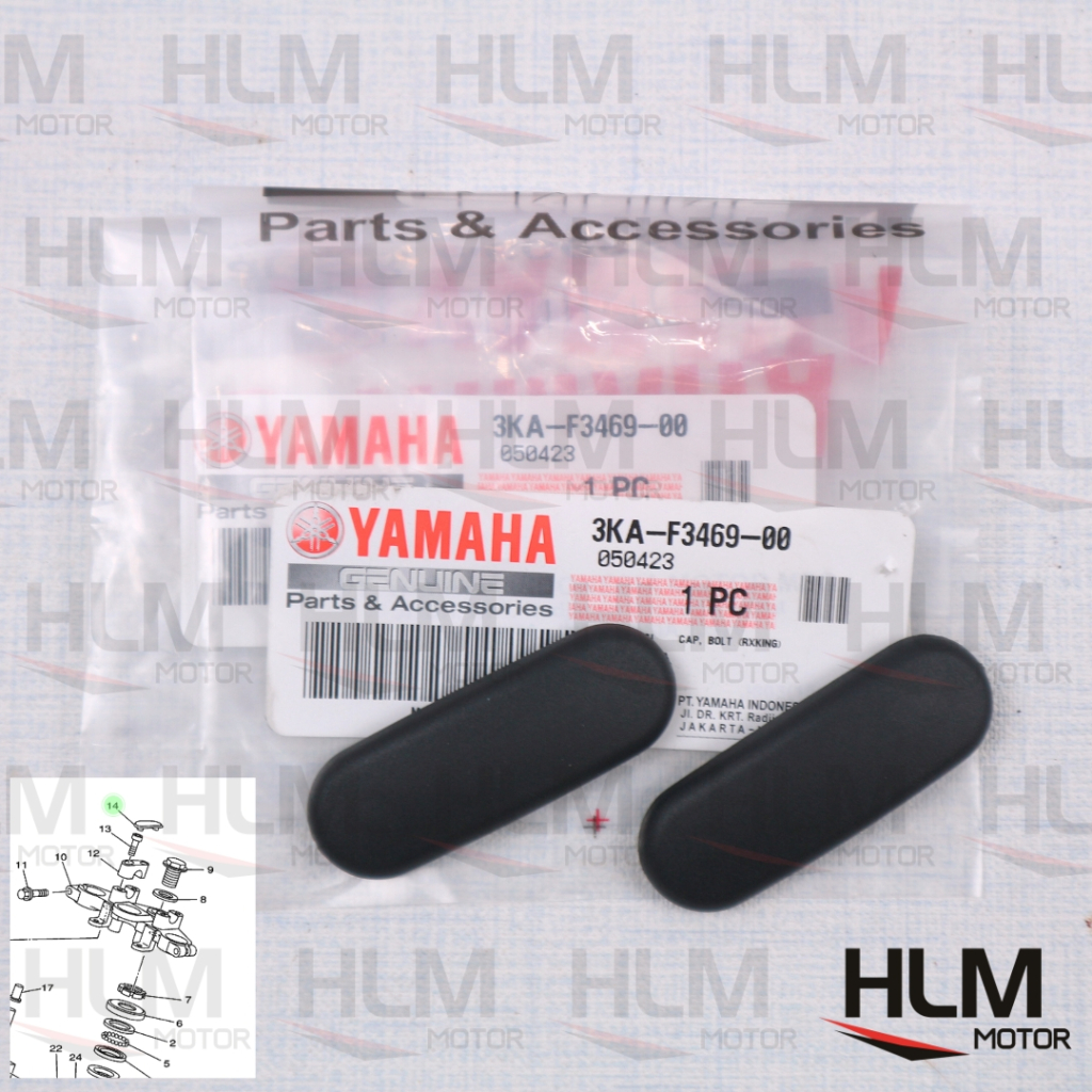 TUTUP BAUT KLEM KLEMAN RAISER DUDUKAN STANG RX KING RXKING RX-K RXK RXS RX SPESIAL VIXION SCORPIO 3K