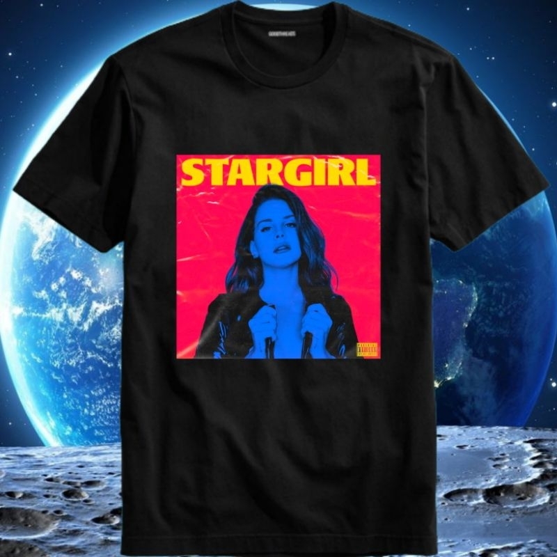 Baju Kaos Tshirt T Shirt Pria Laki Cowok Cewek Perempuan Unisex Singer Lana Del Rey Feat The Weeknd 