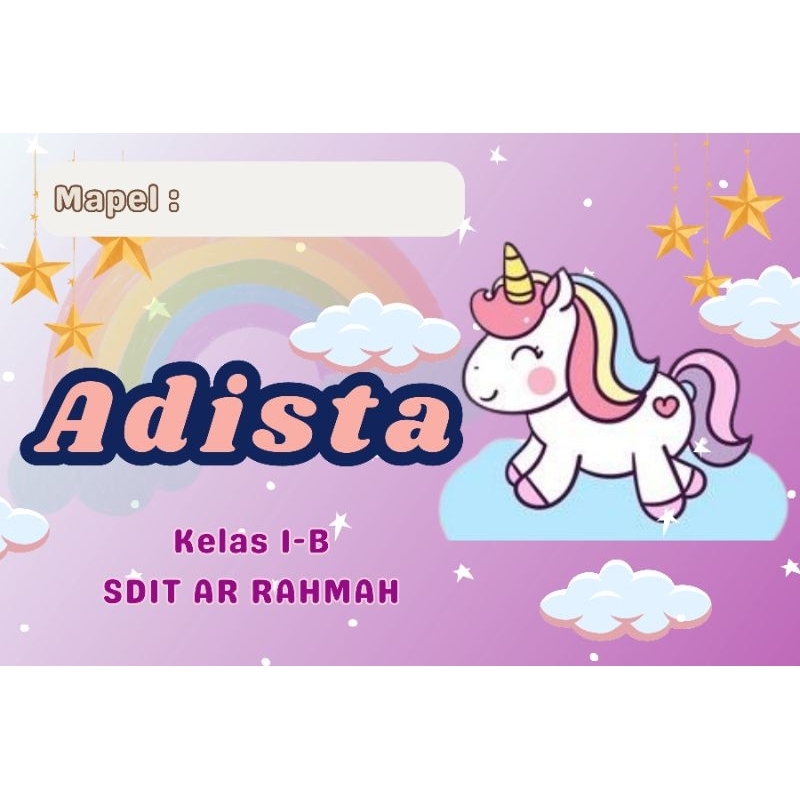 

stiker nama anak lucu aesthetic