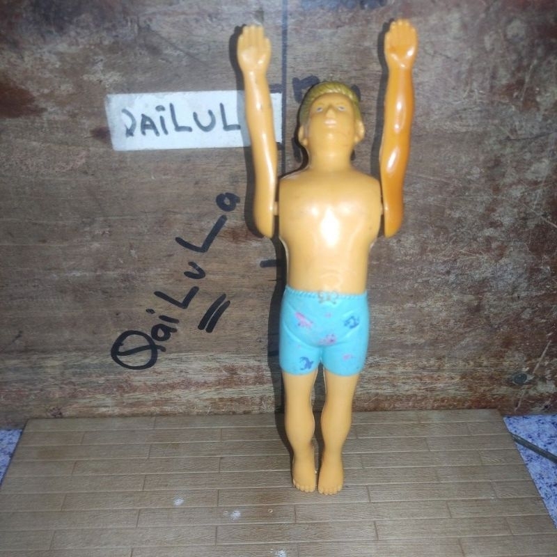 Figure Barbie Ken Summer beach Swimming doll vintage