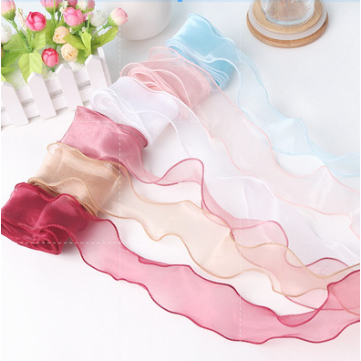 

PT01 Pita Organza Gelombang Satin Motif I Miss You Pita Kado Buket Bunga bahan dekorasi Flower Bouquet Ribbon Import Premium