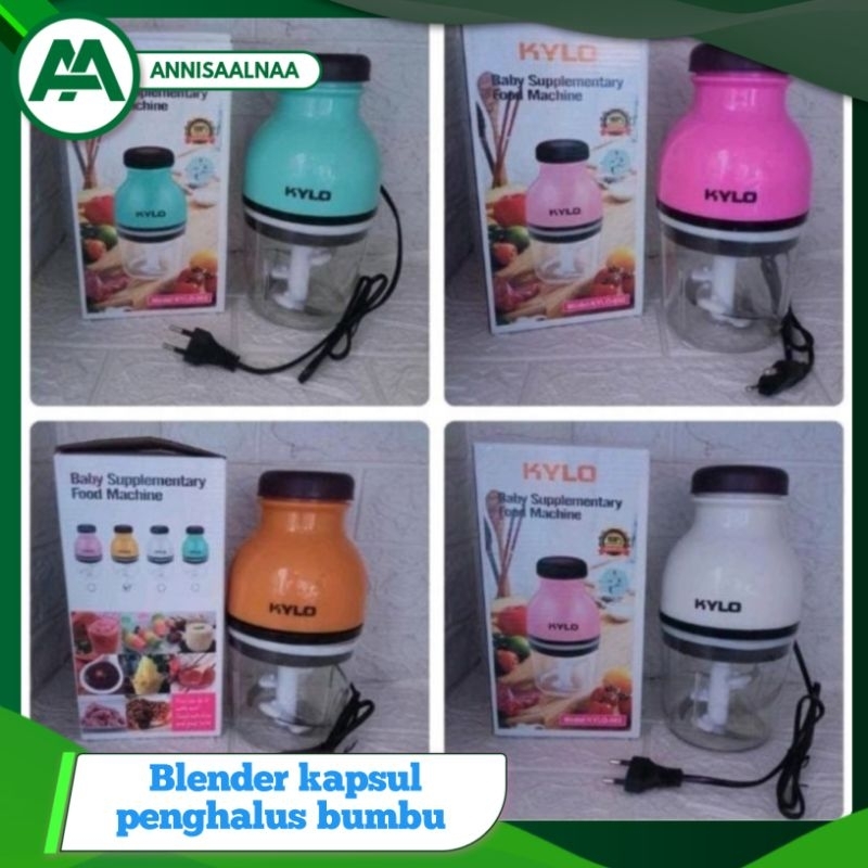 BLENDER CAPSUL 4 Mata Pisau / Blender Bumbu Serbaguna / /Food chopper Capsule Cutter / Blender Porta