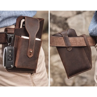 WAISTBAG PRIA DOMPET PINGGANG HP KULIT SAPI ORIGINAL - TAS PINGGANG DOMPET HP ORIGINAL KULIT SAPI