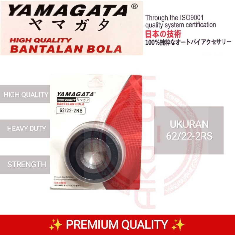 LAHER 62/22 2RS YAMAGATA bearing AS RODA BELAKANG GEAR BOX MIO M3