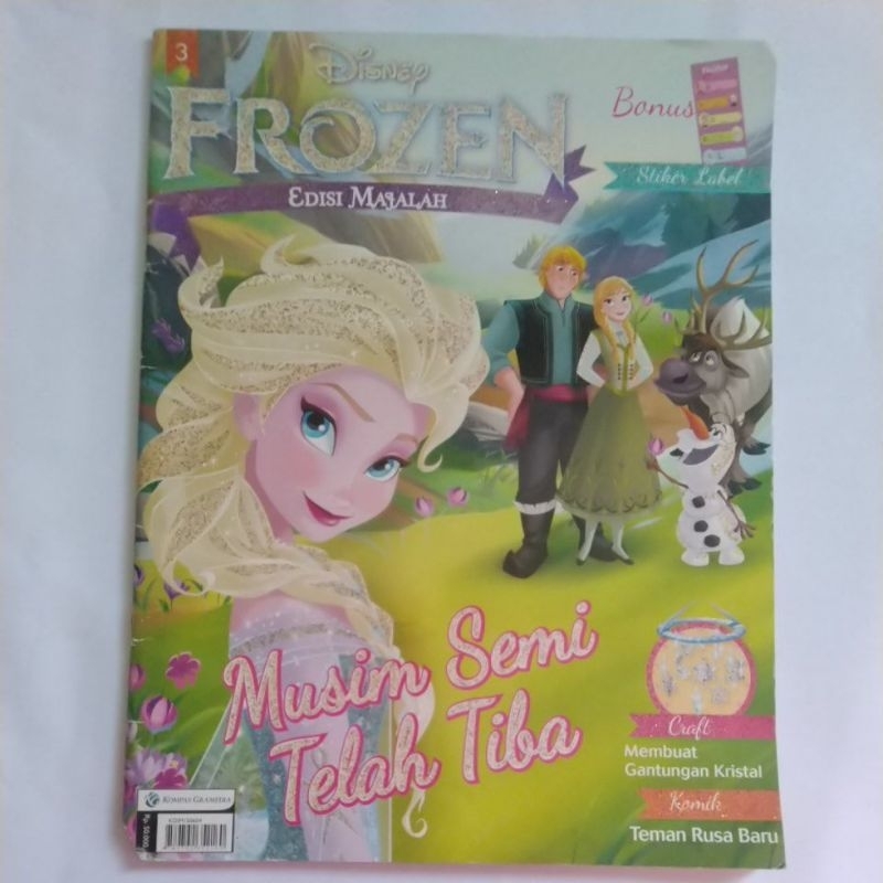 Buku Anak Original Disney Frozen Edisi Majalah Musim Semi Telah Tiba