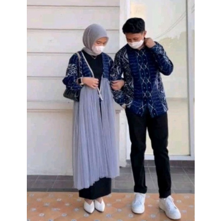 baju tenun couple - set couple tenun - couple tenun - couple etnik - Baju tenun - baju etnik - outer