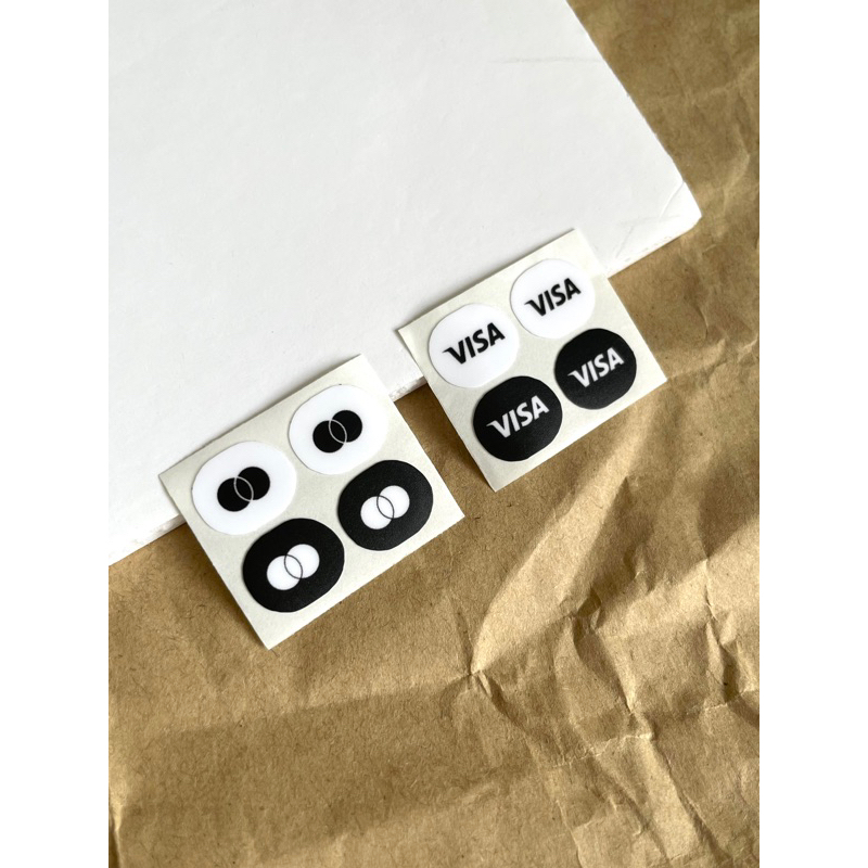 

CVV stickers kartu kredit / debit anti theft visa mastercard