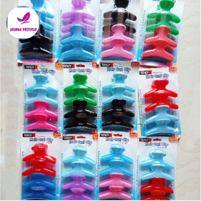 JEPIT RAMBUT SALON HAIR CLIP KEONG PROFESIONAL ISI 4 - JEPIT KOREA BESAR TRENDY