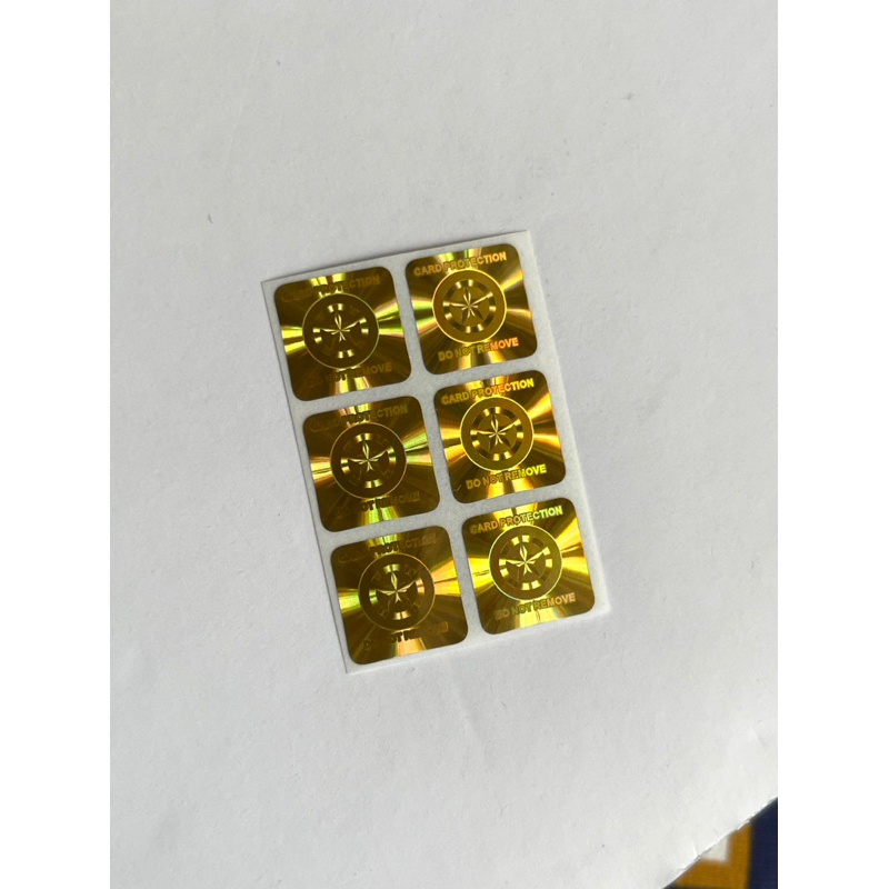 

CVV stickers kartu kredit / debit anti theft hologram