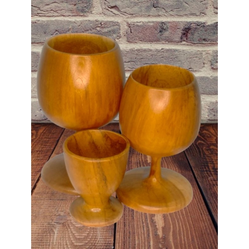 gelas Cafe gelas wine gelas kayu jati gelas unik