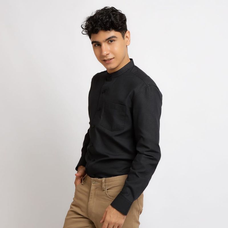 Kemeja Pria Semi Koko Lengan Panjang / Kemeja Koko Concept / Kemeja Koko Pria