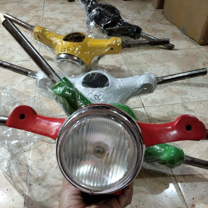 KEPALA HONDA C50 C60 BATOK SET C50 C60 PISPOT ATAS BAWAH PLUS STIR PLUS LAMPU