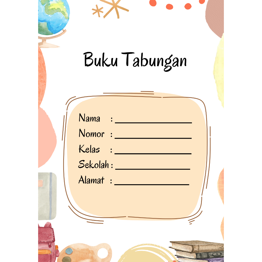 

Buku Tabungan anak sekolah | buku tabungan kekinian | Buku Tabungan Hari Raya | Buku Tabungan Qurban