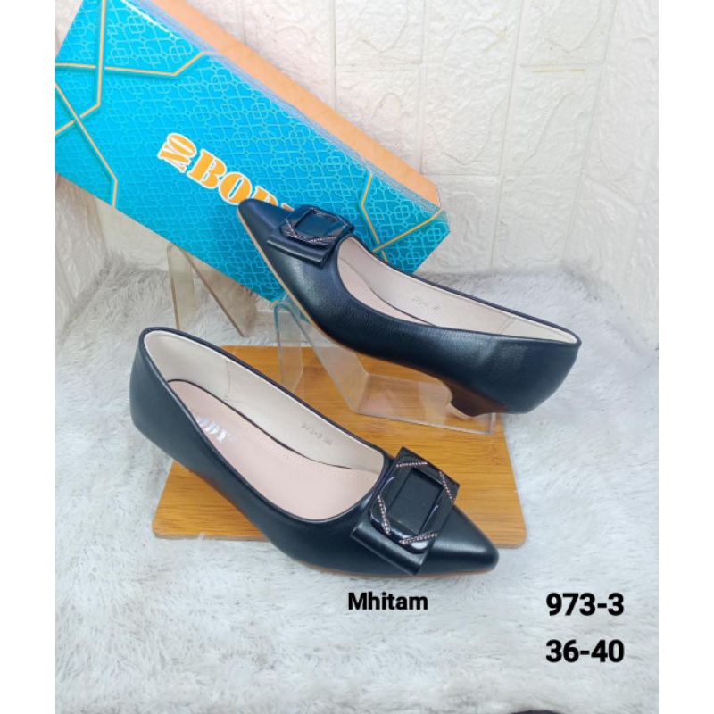 SEPATU HAK IMPORT WANITA NOBODY 973-3