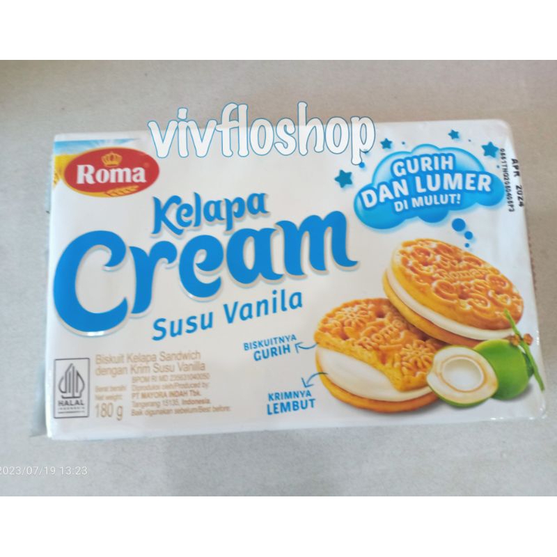 

Biskuit Roma Kelapa Cream (Kemasan 180 gram)