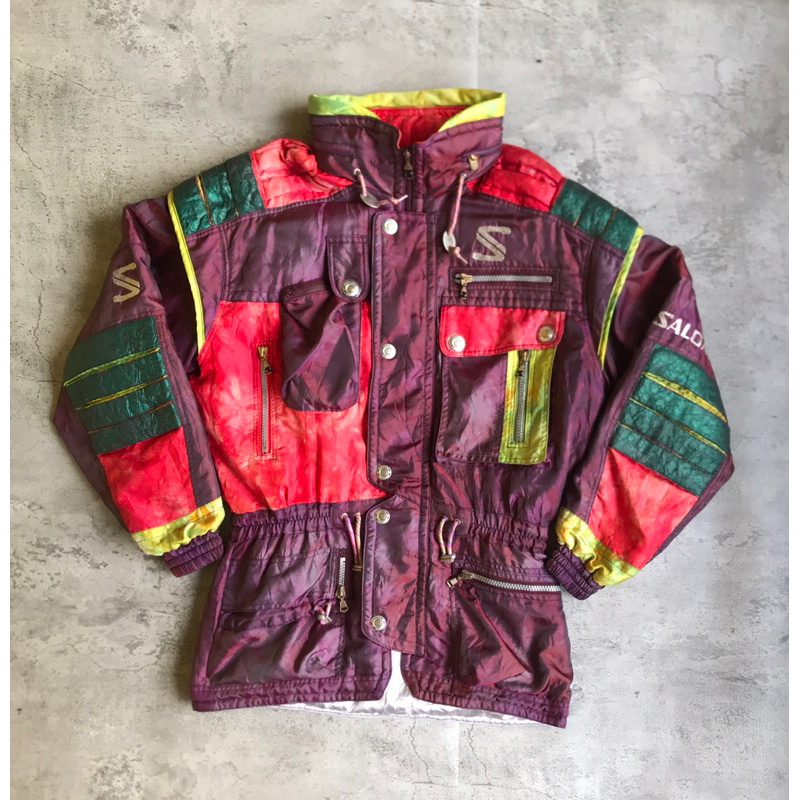 VINTAGE SALOMON MULTICOLOUR SNOWBOARD JACKET