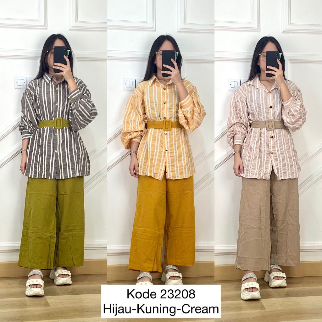 Baju Set Wanita Kekinian I Baju 1 Set Wanita Kekinian I Stelan Set Wanita Kekinian