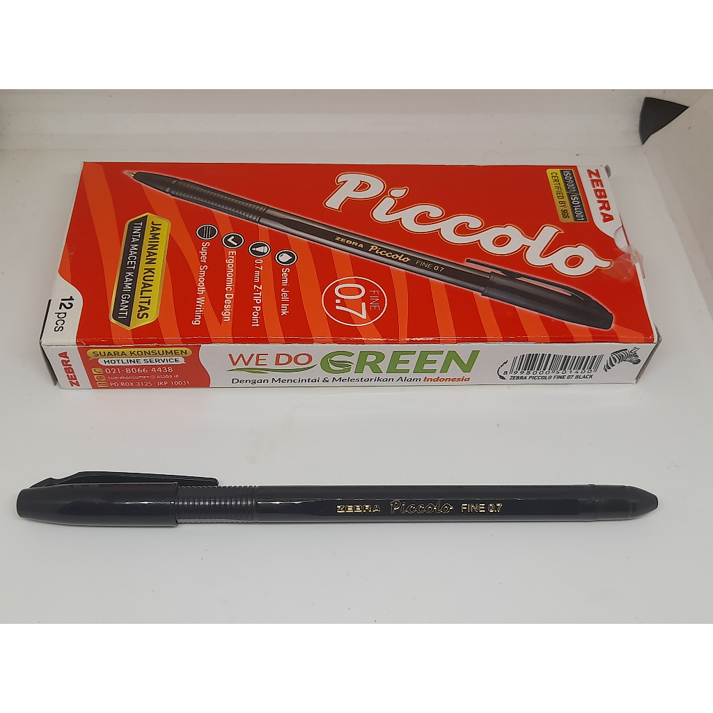 

PEN PICOLO ZEBRA 0,5 MM ADA 3 WARNA HARGA 1 KOTAK ISI 12 PCS