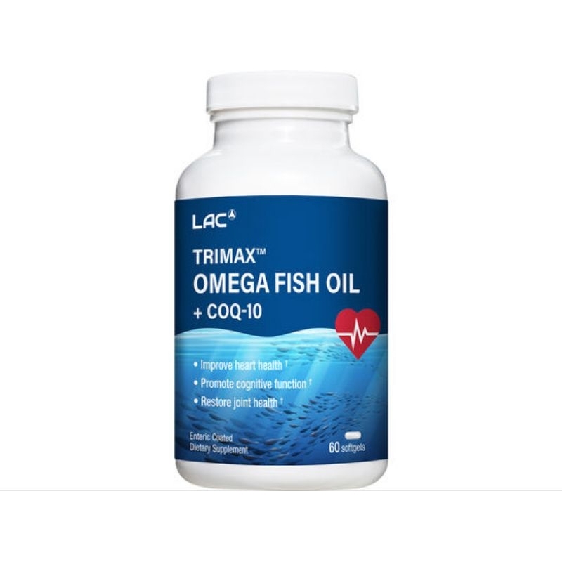 LAC Trimax™ Omega Fish Oil + COQ-10 (1400 + CoQ10)