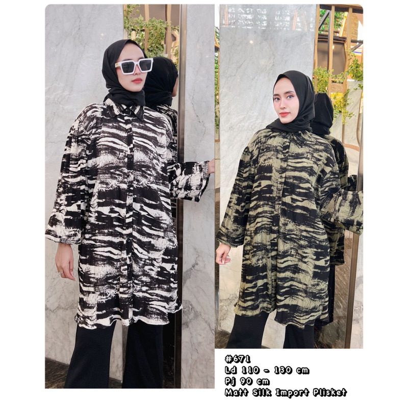 TUNIK PLISKET VIRAL KEKINIAN IMPORT ,TUNIK WANITA,KEMEJA WANITAIMPORT , TUNIK SILK , KEMEJA KATUN SI