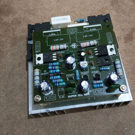 kit driver amplifier socl 504 500watt plus heatshink & 2set tr final Toshiba