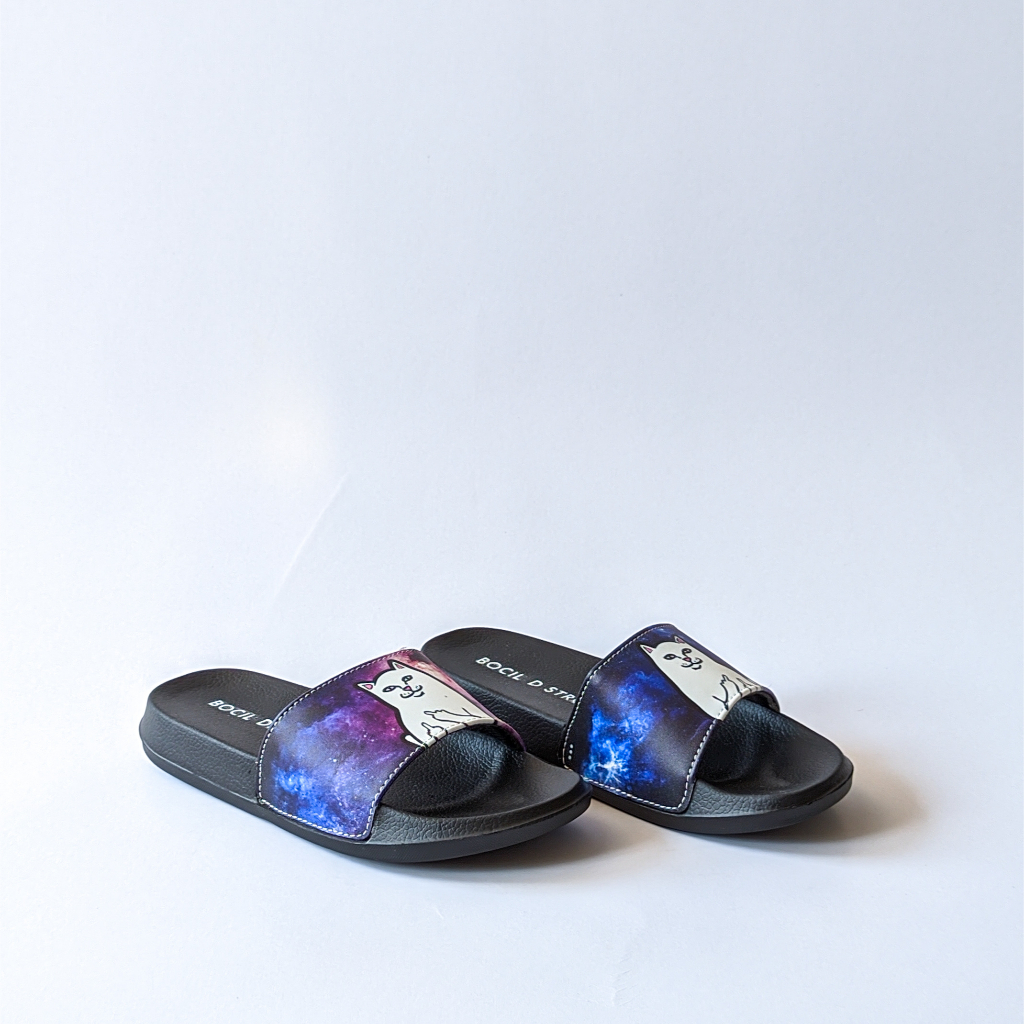 Modeiko - Sandal Slide Anak Pria dan Wanita Desain Ripndip Ukuran 31 - 35