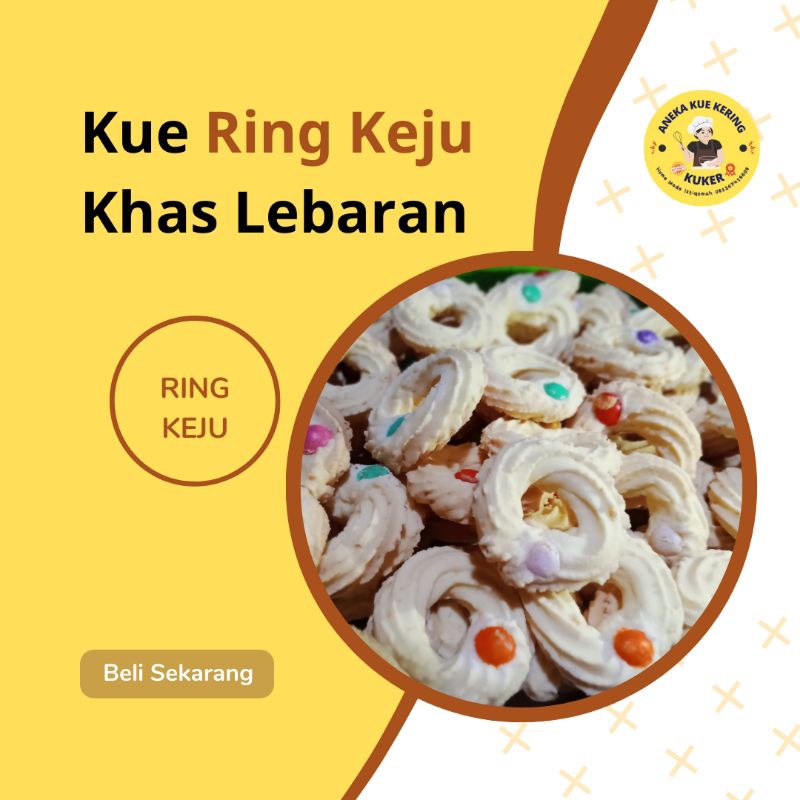 

Kue Kering Ring Keju Lebaran 500 gr , Enak dan Lembut