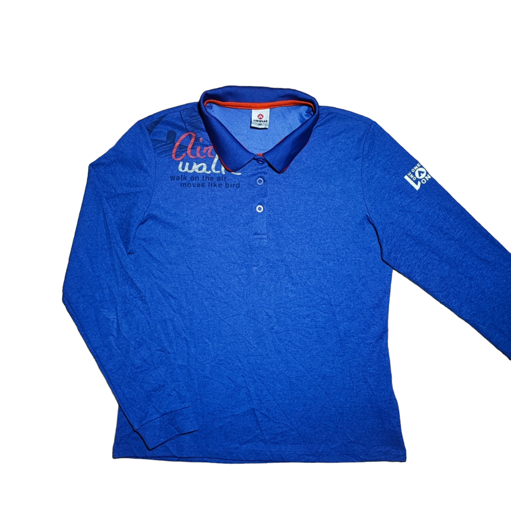 Kaos Polo Dry Wanita AIRWALK SPORTS Purple Size L Branded Preloved