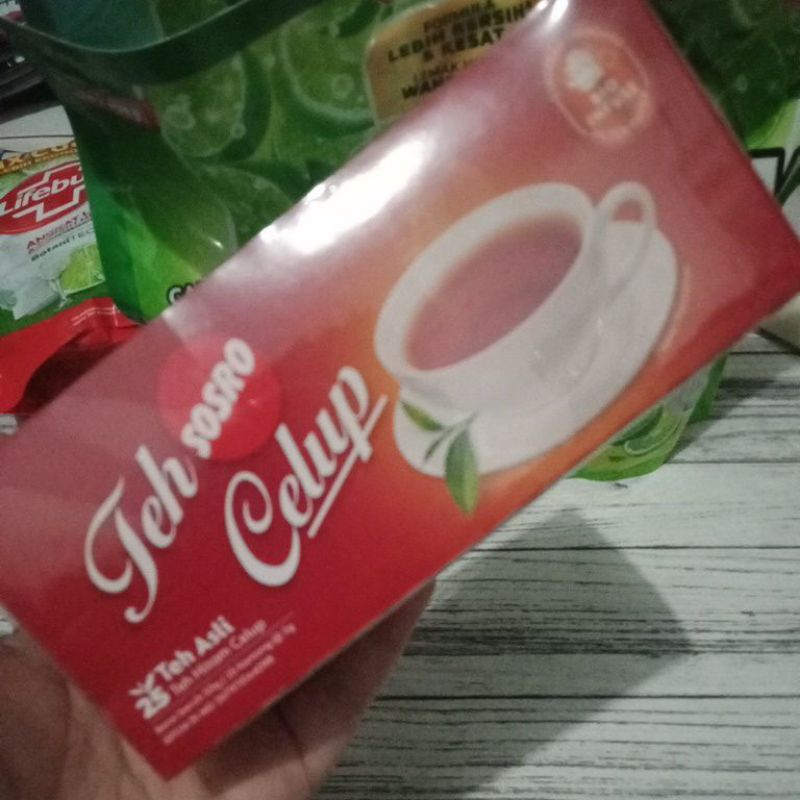 

Teh Sosro Celup isi 25 teh hitam