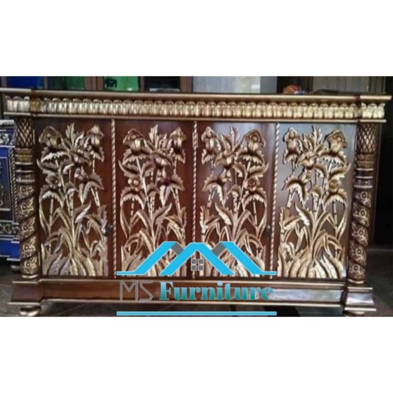 Bufet Jati Jepara / Bufet Tv Kayu Jati / Bufet Ukir jepara / Bufet Taman / Bufet Ukiran Jepara Model