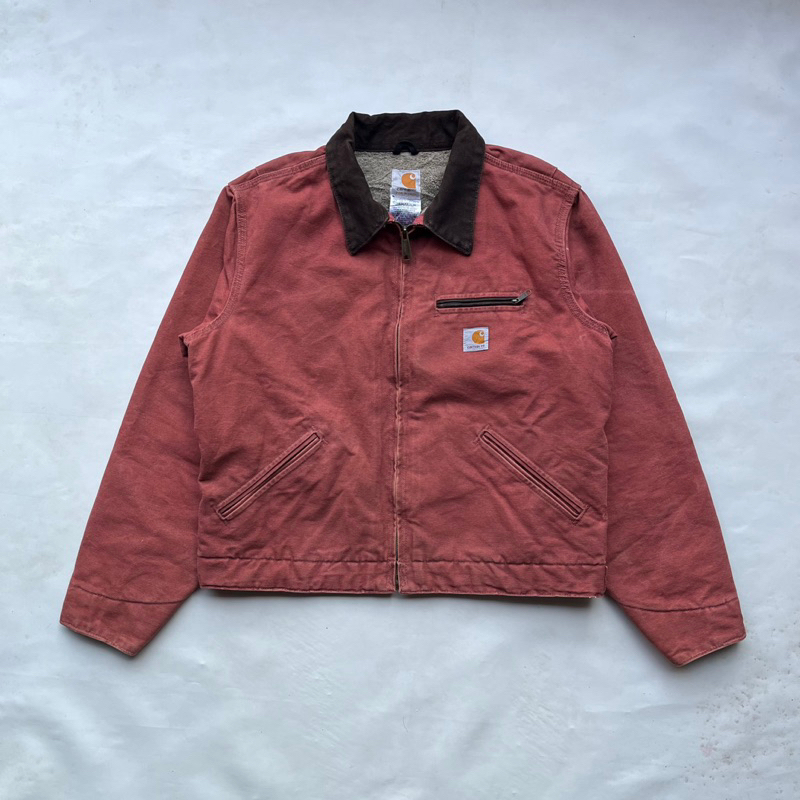 CARHARTT WJ097 VRS DETROIT JACKET SALMON COLORWAY (RARE ITEM)