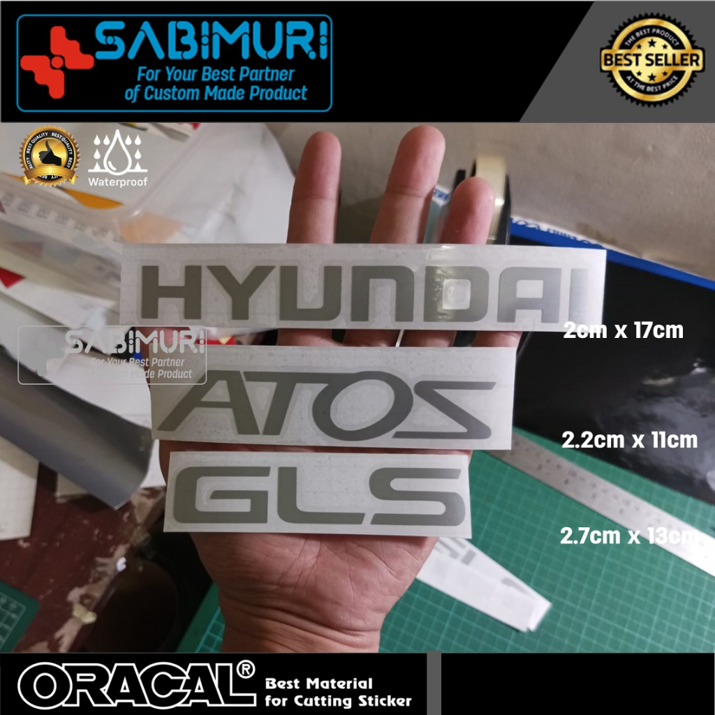 Cutting Sticker Mobil Hyundai Atos Atoz GLS