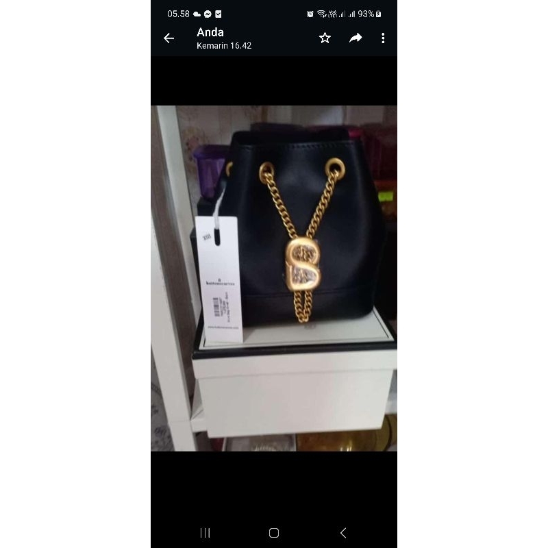 Buttonscarves  bag myra black sugar PL