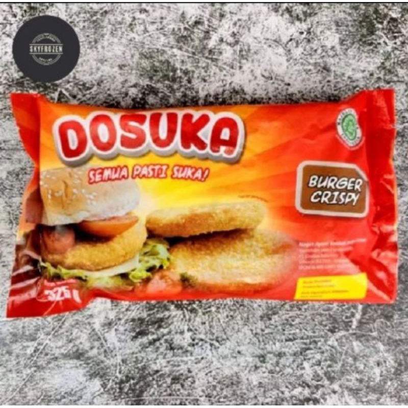 

Dosuka Crispy Chicken Burger 325gr Burger Ayam