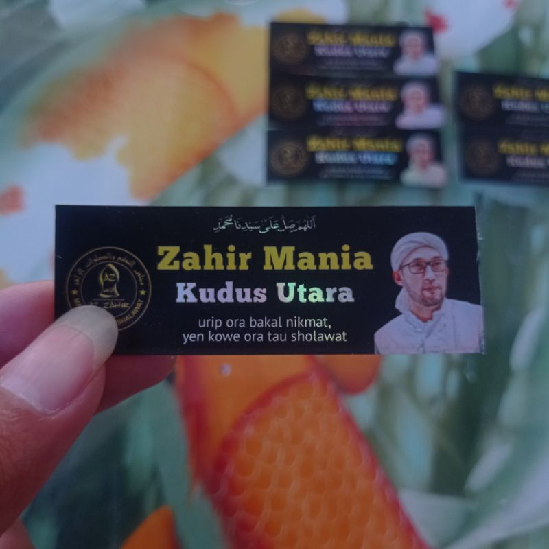 

(Minimal Order 10 pcs) Stiker Zahir Mania Bisa Custom Kata-kata , dan Nama Kota