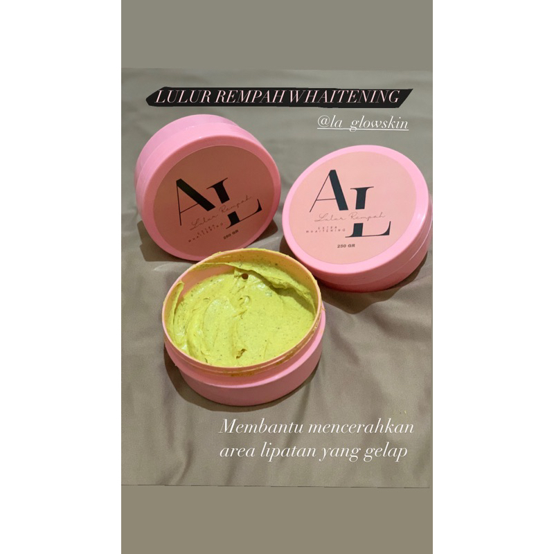 lulur rempah Whaitening pemutih badan ampuh dan penghilang bekas luka